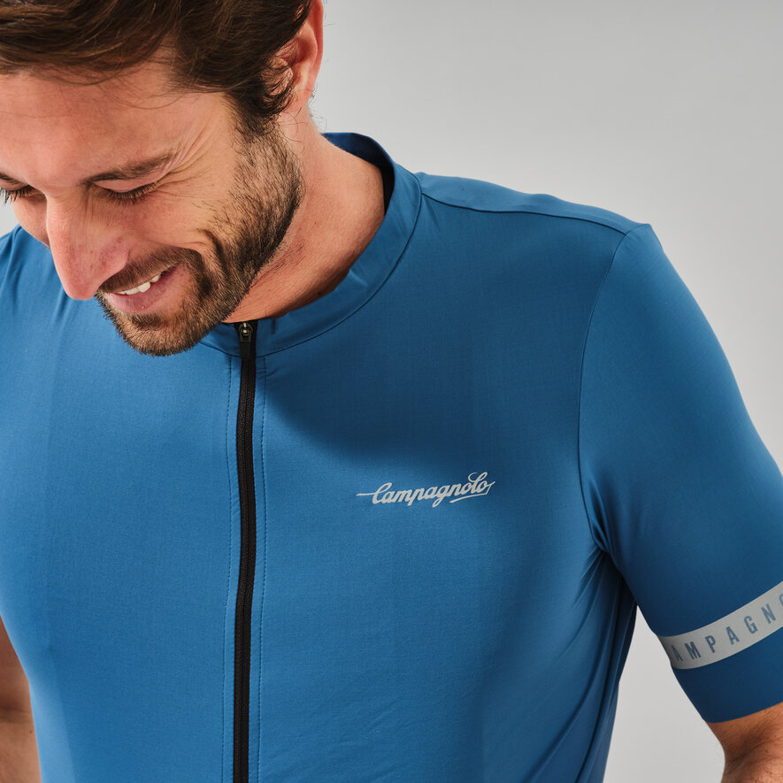 DREAM BIGGER RACE JERSEY - SHORT SLEEVE - SILVER, BLUE, hi-res-1