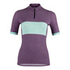 LUSAAN WOMAN SHETLAND  JERSEY - SHORT SLEEVE - MINT/PURPLE, VIOLET, hi-res-1