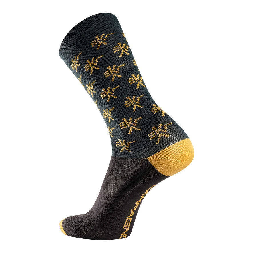 KUNKEN SOCKS - GREEN/MUSTARD, VERDE, hi-res-1