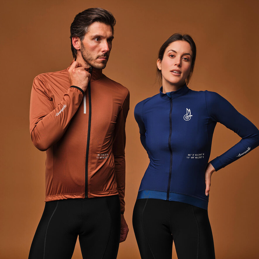 CROCE D AUNE WOMAN THERMAL JERSEY - LONG SLEEVE - DARK BLUE, BLU, hi-res-1