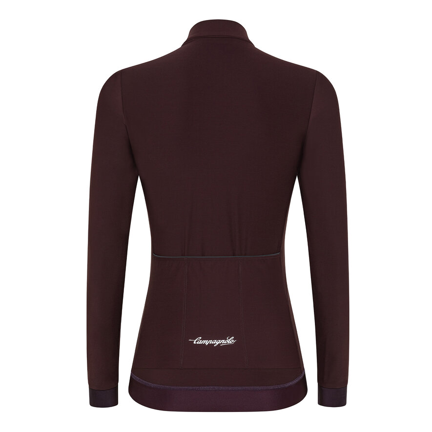 CROCE D AUNE WOMAN THERMAL JERSEY - LONG SLEEVE - DARK BLUE, BORDEAUX, hi-res-1