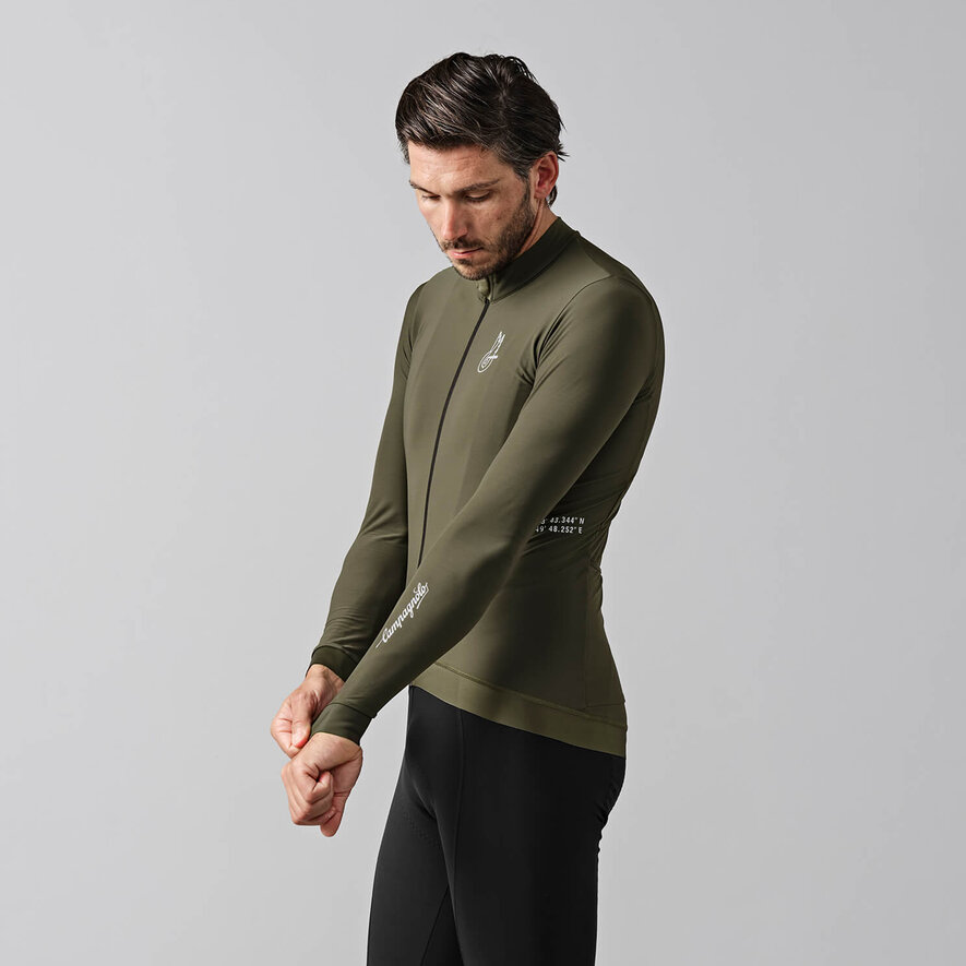 CROCE D AUNE THERMAL JERSEY - LONG SLEEVE - DARK BLUE, GREEN, hi-res-1