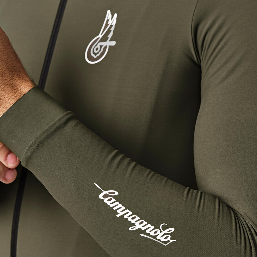 CROCE D AUNE THERMAL JERSEY - LONG SLEEVE - DARK BLUE, GREEN, hi-res-1