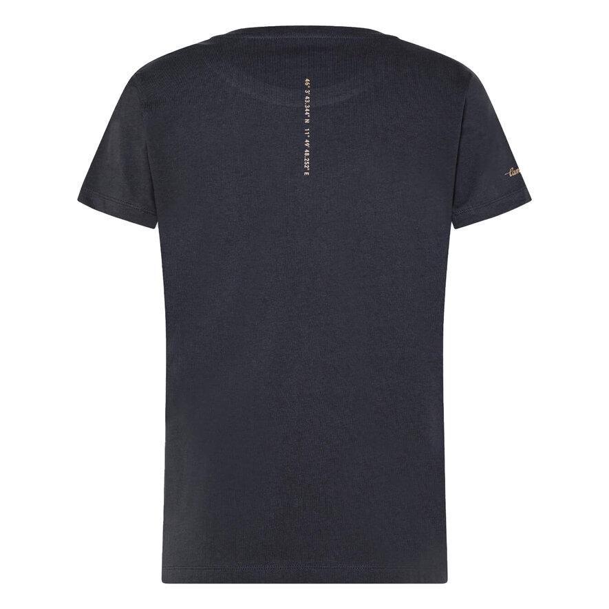 T-SHIRT WOMAN LOGO - KAKI, DARK GREY, hi-res-1