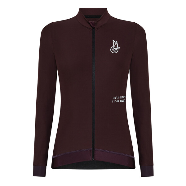 Bordeaux CROCE D'AUNE WOMAN THERMAL JERSEY - Campagnolo S.r.l.