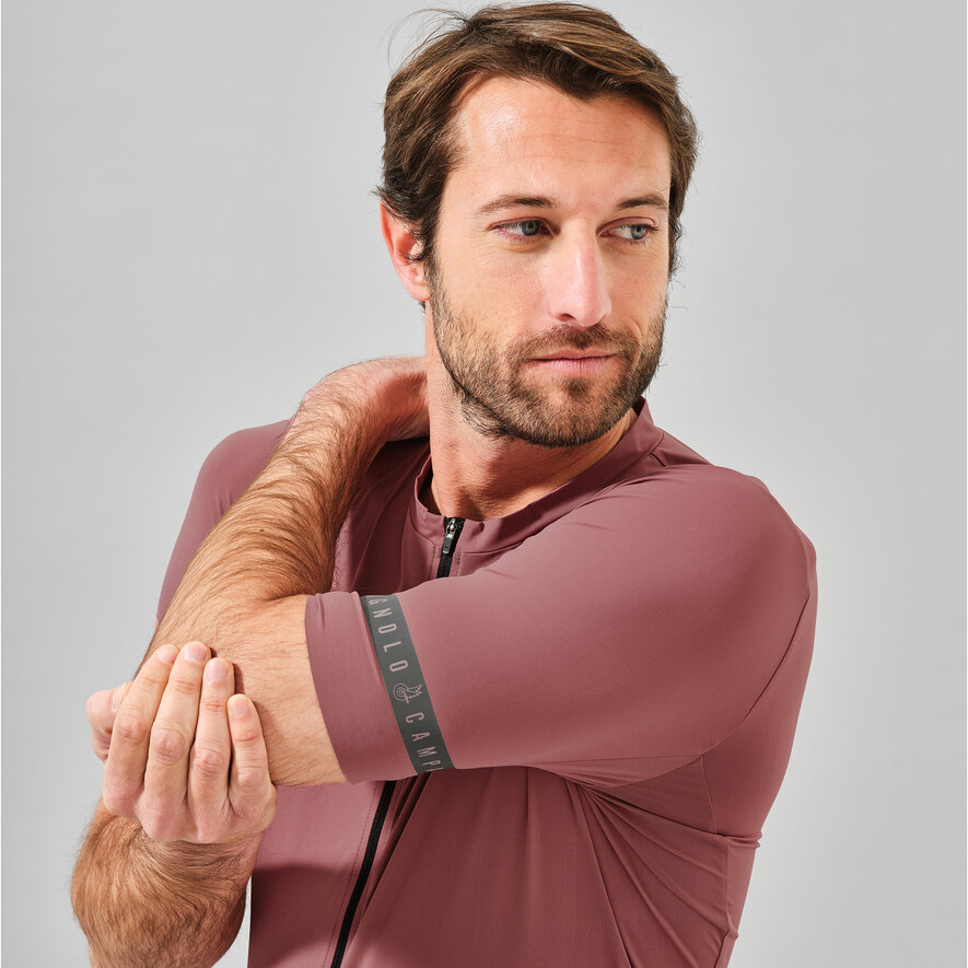 DREAM BIGGER RACE JERSEY - SHORT SLEEVE - SILVER, TERRACOTTA, hi-res-1