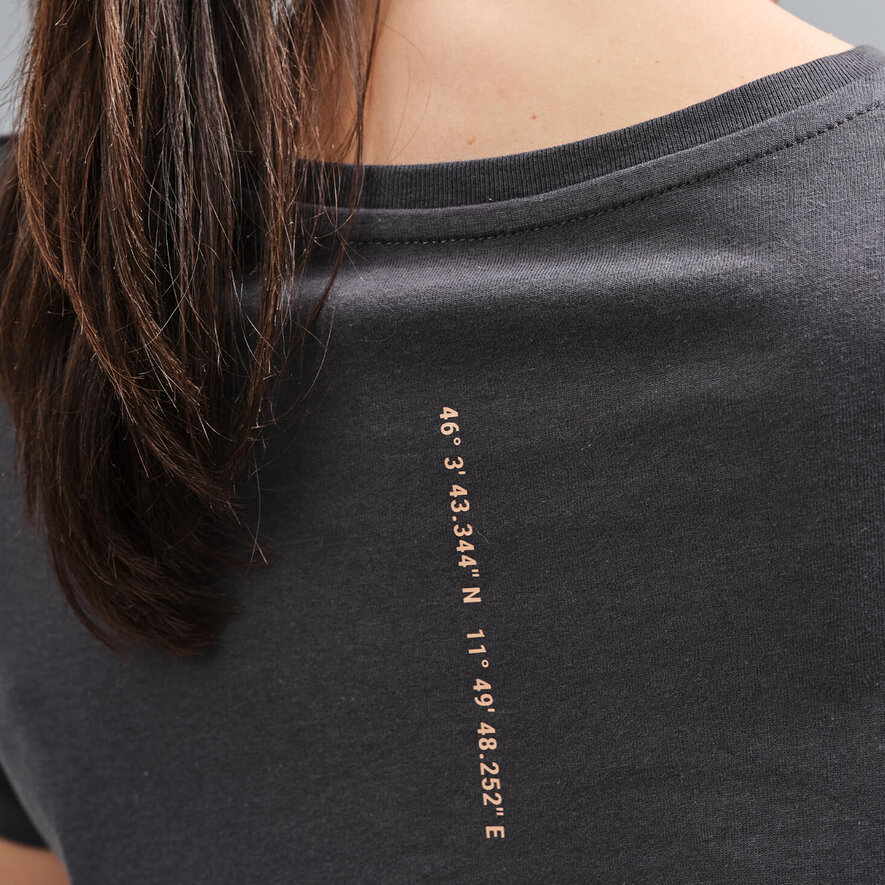 T-SHIRT WOMAN LOGO - KAKI, DARK GREY, hi-res-1