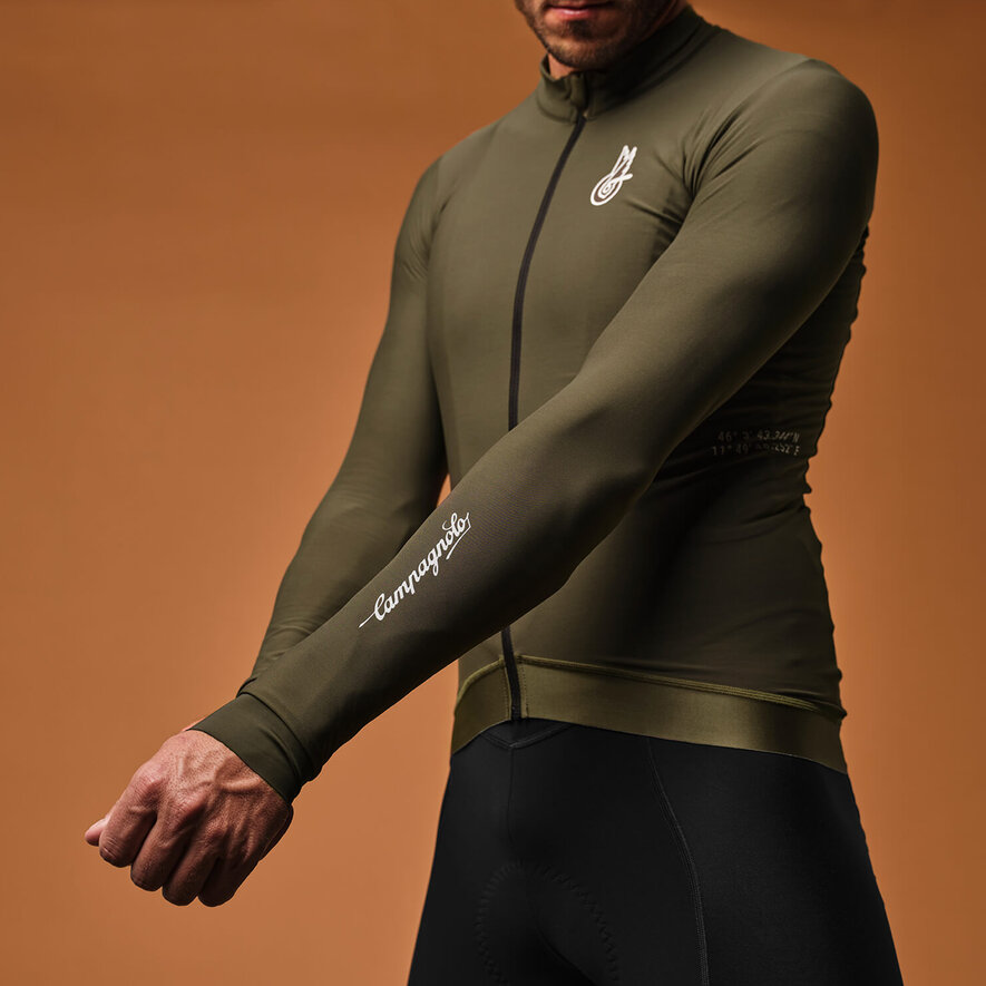 CROCE D AUNE THERMAL JERSEY - LONG SLEEVE - DARK BLUE, GREEN, hi-res-1