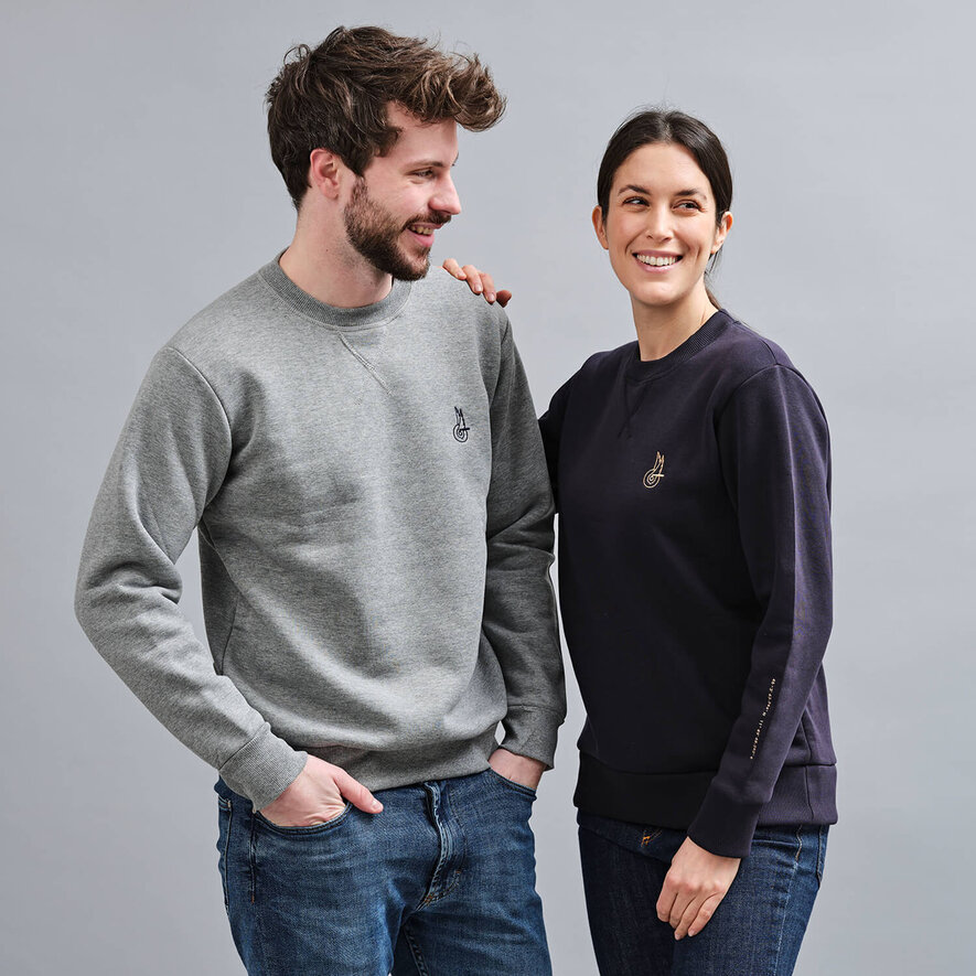 SWEATSHIRT LOGO - BLUE, GRIGIO, hi-res-1