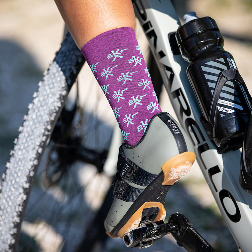 KUNKEN SOCKS - GREEN/MUSTARD, VIOLET, hi-res-1