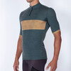 GENEBE SHETLAND JERSEY - SHORT SLEEVE - GREEN/MUSTARD, GREEN, hi-res-1