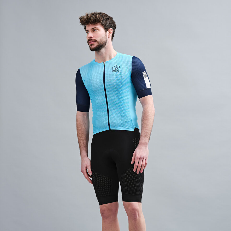 OSSIGENO JERSEY - SHORT SLEEVE - BLACK, LIGHT BLUE, hi-res-1
