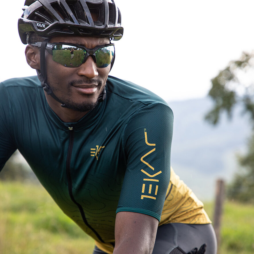 SLEGE JERSEY - SHORT SLEEVE - GREEN/MUSTARD, GREEN, hi-res-1
