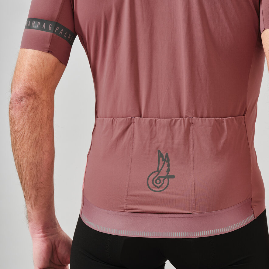 DREAM BIGGER RACE JERSEY - SHORT SLEEVE - SILVER, TERRACOTTA, hi-res-1
