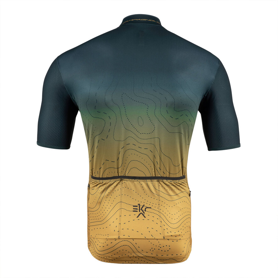 SLEGE JERSEY - SHORT SLEEVE - GREEN/MUSTARD, GREEN, hi-res-1