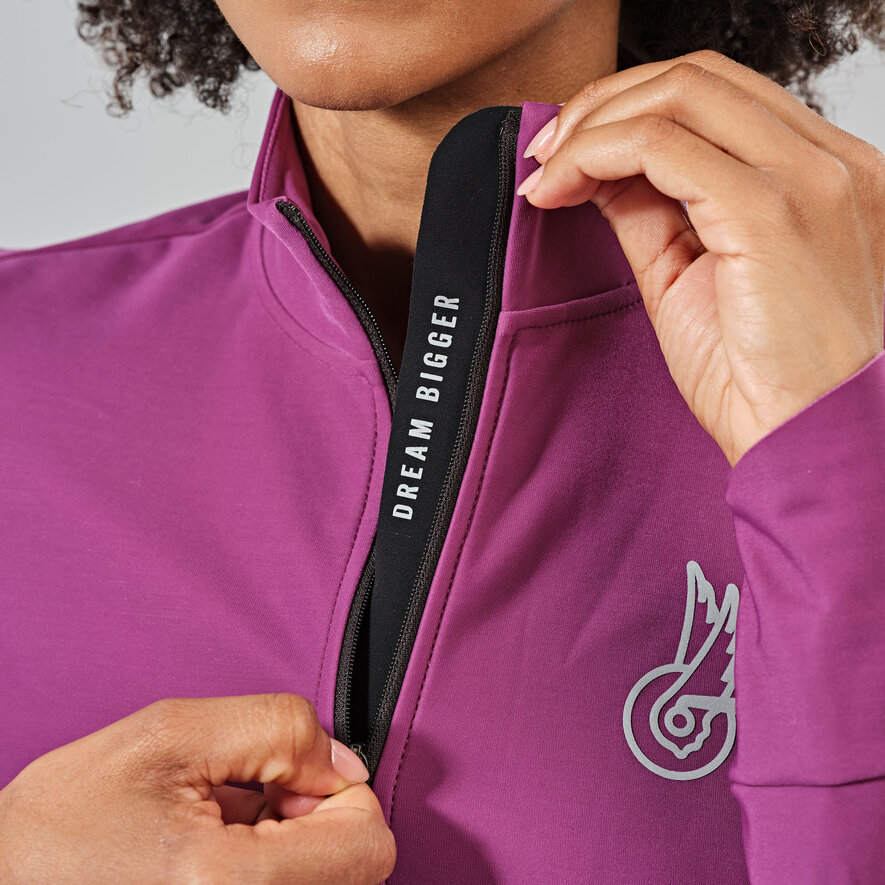 DREAM BIGGER WOMAN THERMAL JERSEY - LONG SLEEVE - PURPLE, PURPLE, hi-res-1