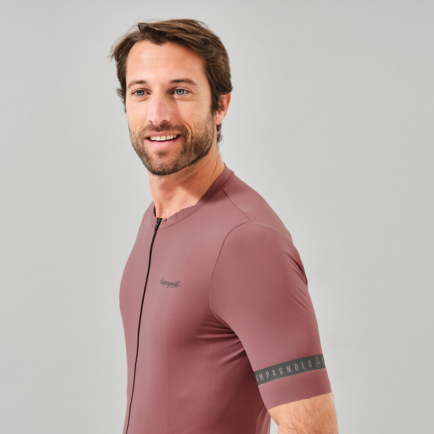 DREAM BIGGER RACE JERSEY - SHORT SLEEVE - SILVER, TERRACOTTA, hi-res-1