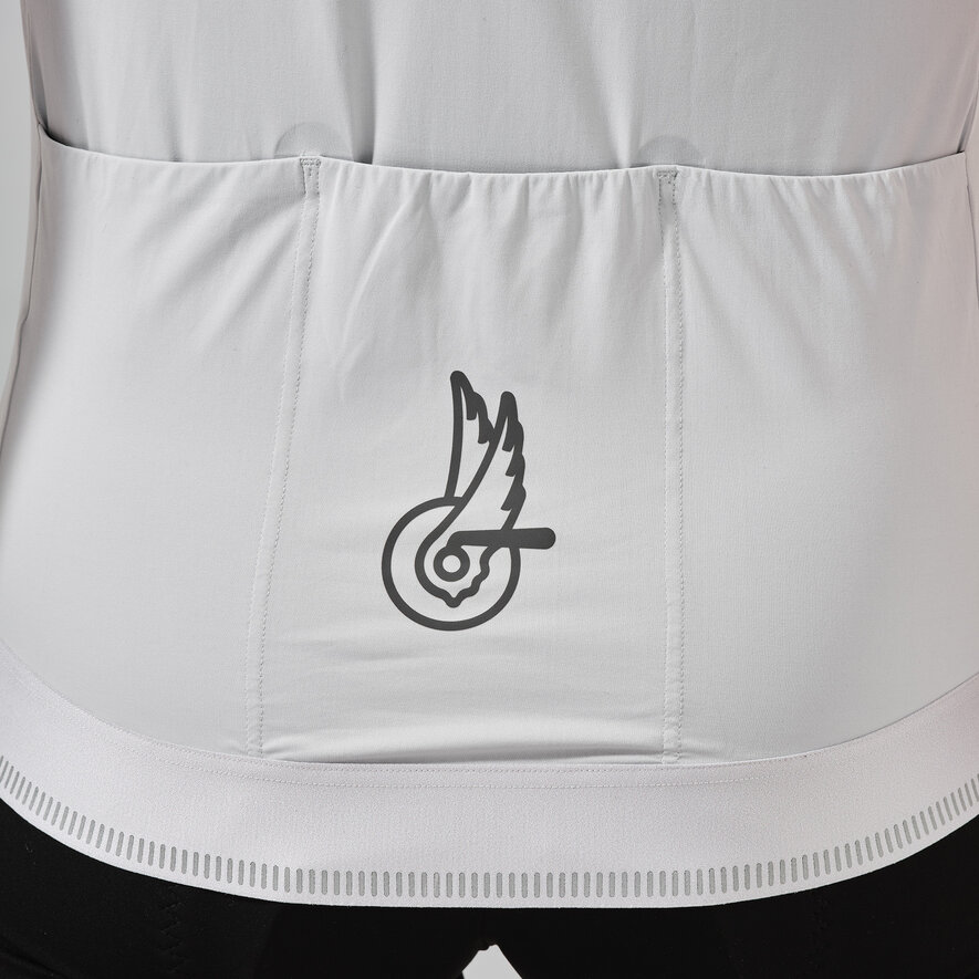 DREAM BIGGER RACE JERSEY - SHORT SLEEVE - SILVER, SILVER, hi-res-1