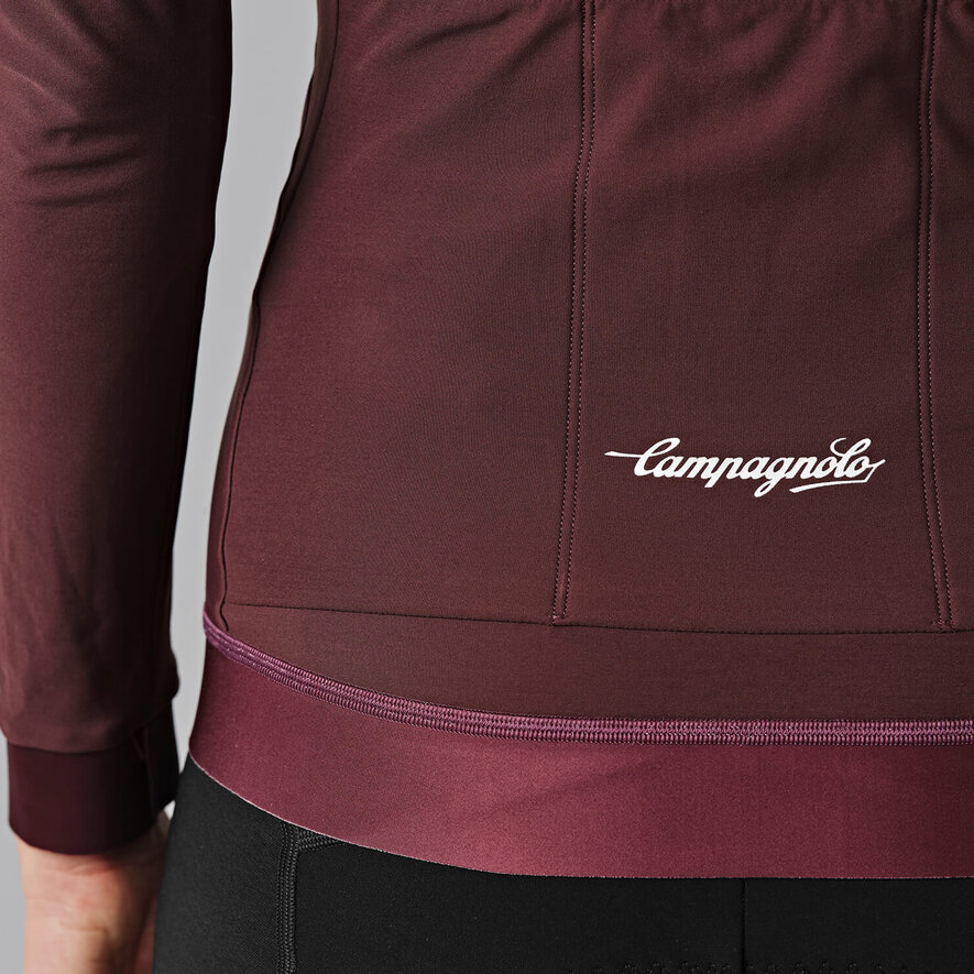 CROCE D AUNE WOMAN THERMAL JERSEY - LONG SLEEVE - DARK BLUE, BORDEAUX, hi-res-1