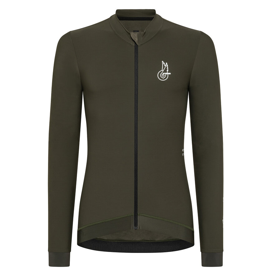 CROCE D AUNE THERMAL JERSEY - LONG SLEEVE - DARK BLUE, GREEN, hi-res-1