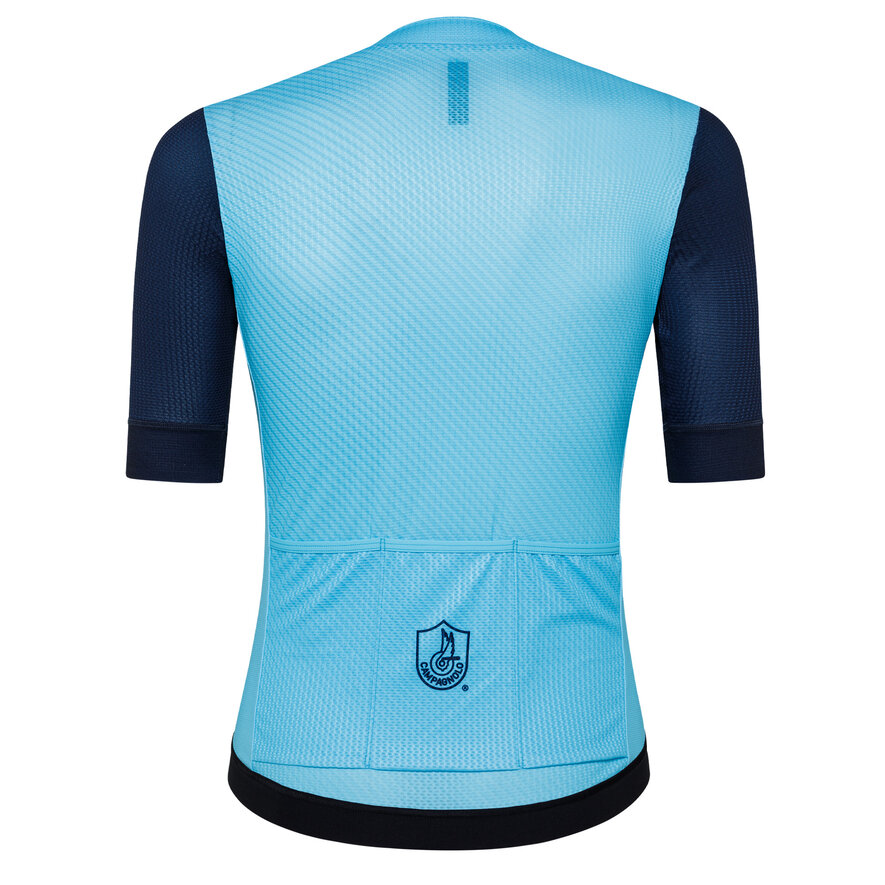 OSSIGENO JERSEY - SHORT SLEEVE - BLACK, LIGHT BLUE, hi-res-1