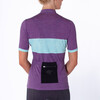 LUSAAN WOMAN SHETLAND  JERSEY - SHORT SLEEVE - MINT/PURPLE, VIOLET, hi-res-1